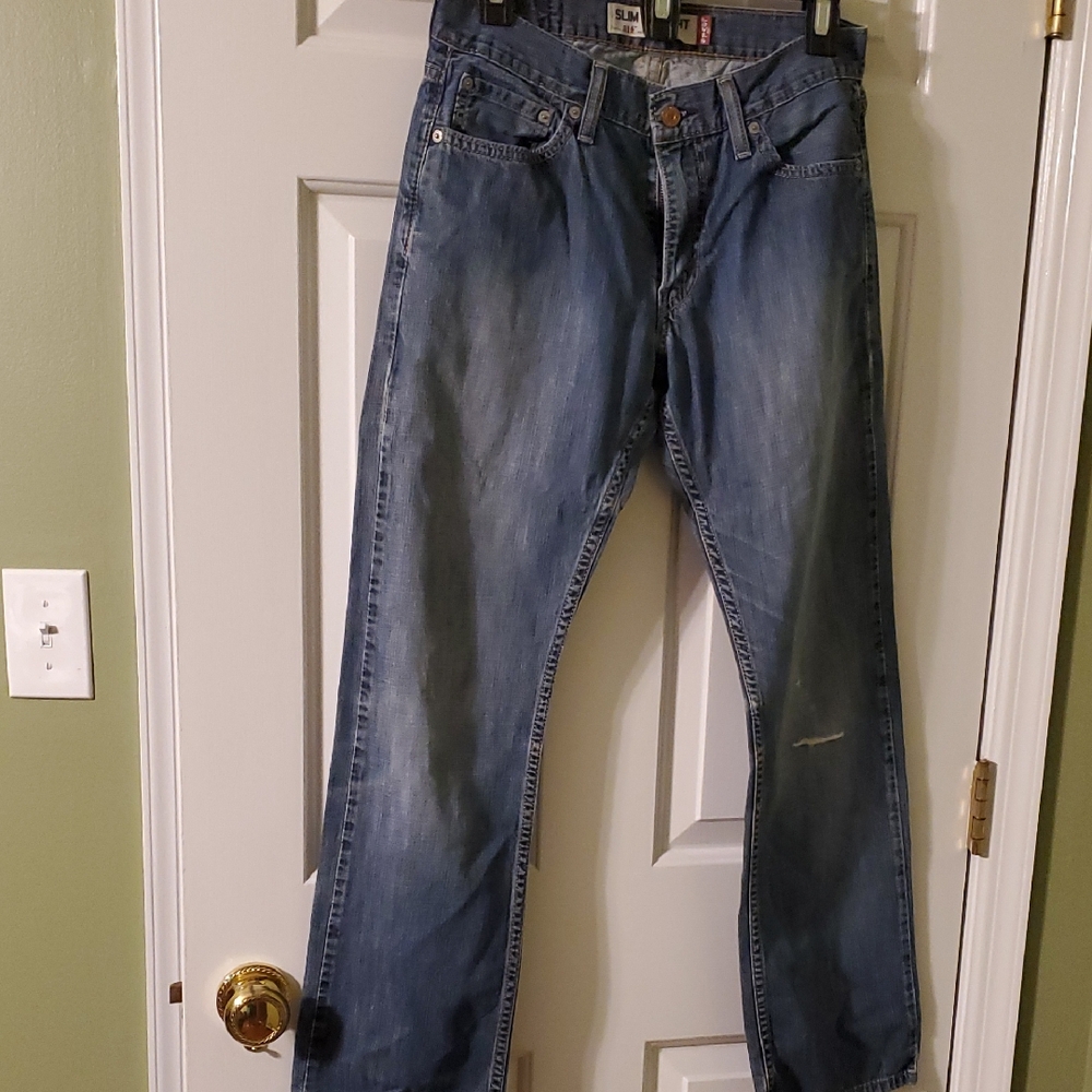 Levi's 514 Blue Relaxed Jeans with Indigo Wash